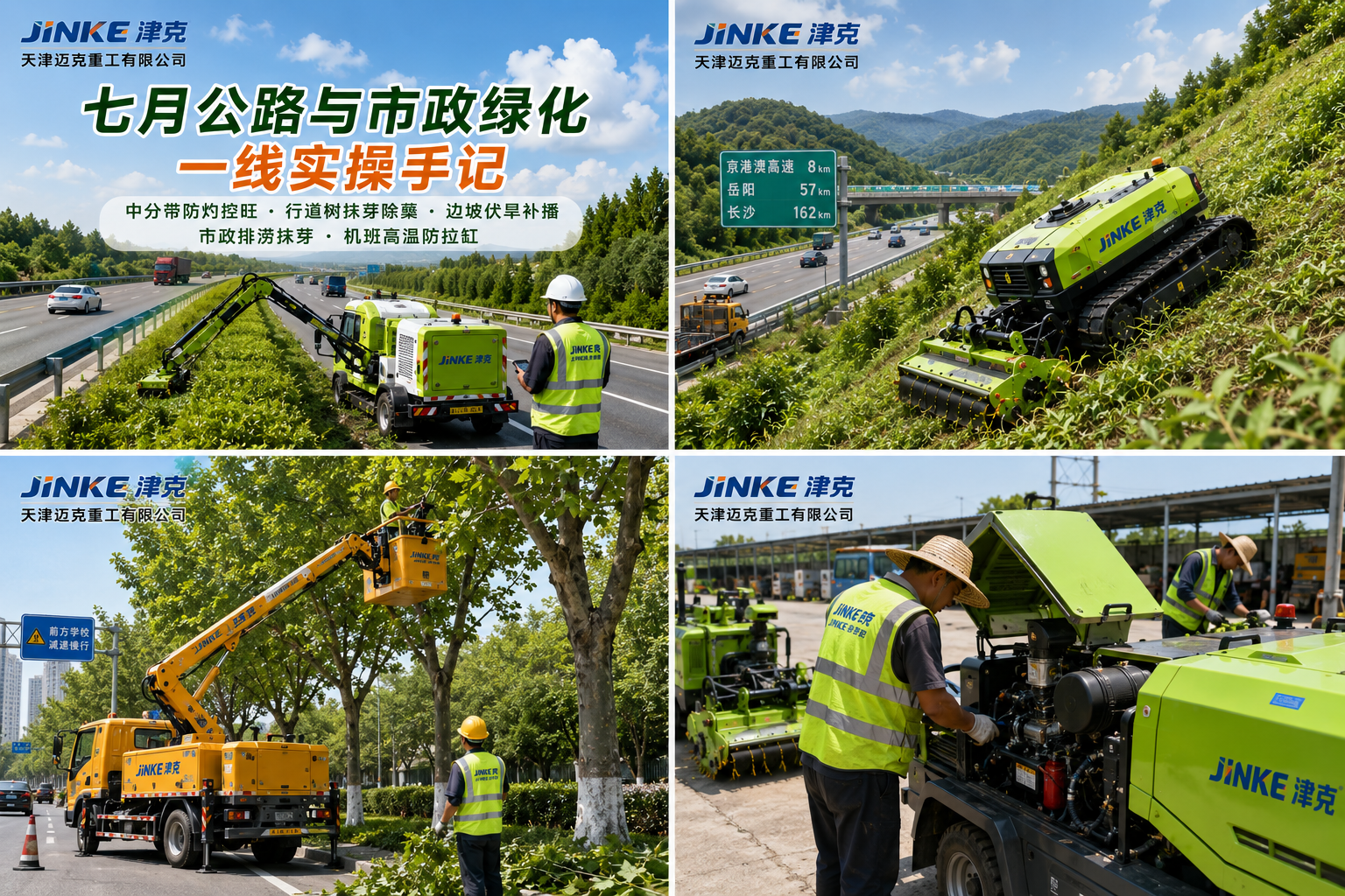 迈克重工7月高速绿化养护实操
